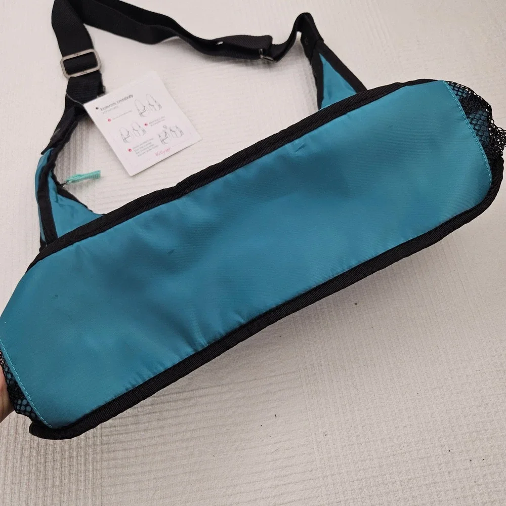 NEW Thirty One Explorista Crossbody Bag Purse Travel Teal‎ Blue/Green NWT